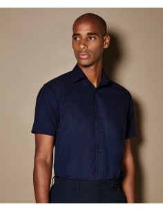 K-KK102-Mens Classic Fit Business Shirt Short Sleeve 2